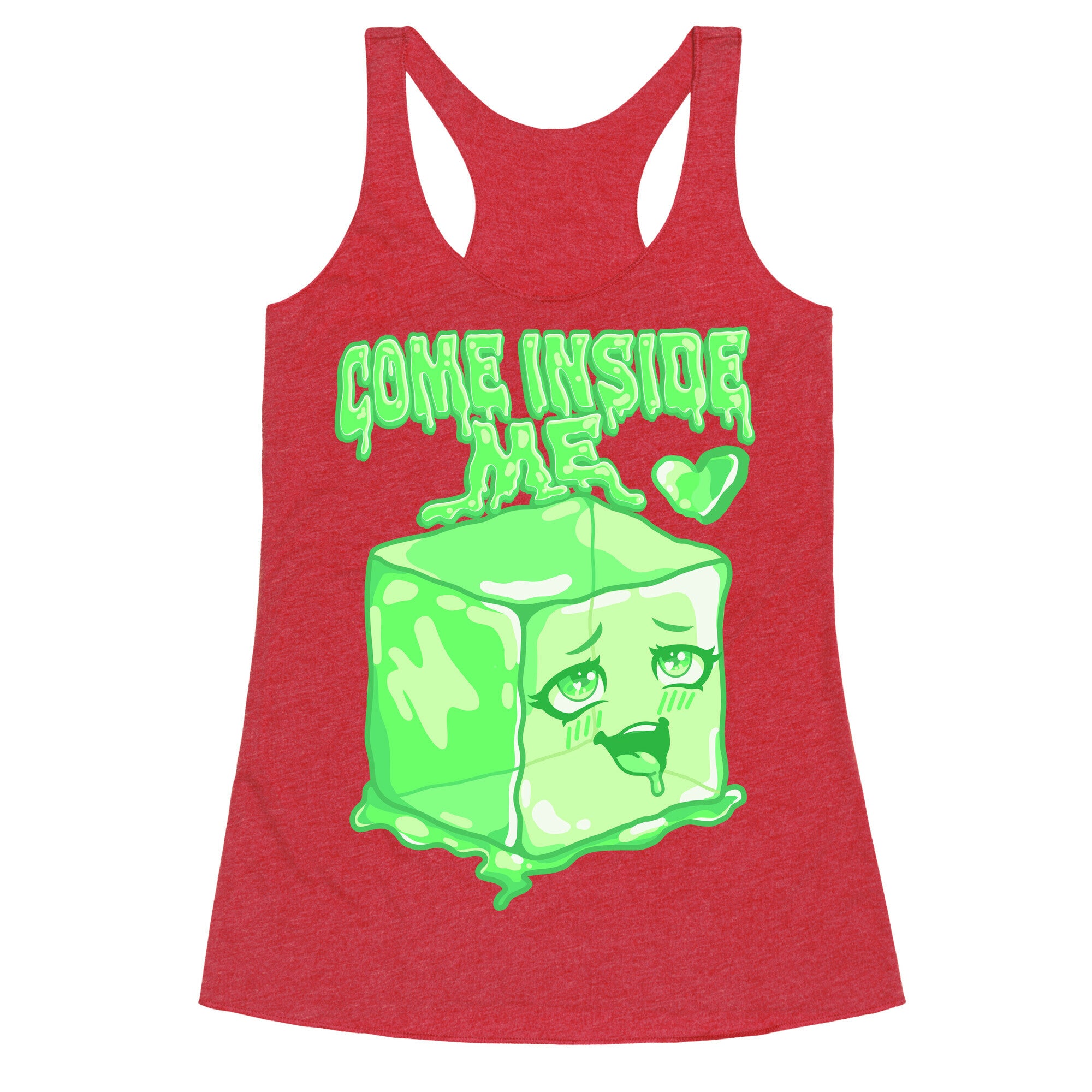 Come Inside Me Gelatinous Cube Racerback Tank