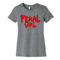 Feral Girl Metal Band Parody Women's Cotton Tee