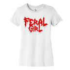 Feral Girl Metal Band Parody Women's Cotton Tee