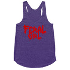Feral Girl Metal Band Parody Racerback Tank