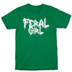 Feral Girl Metal Band Parody T-Shirt