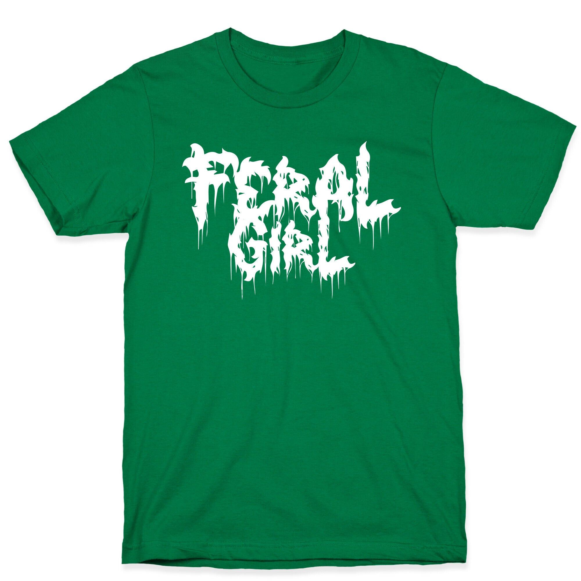 Feral Girl Metal Band Parody T-Shirt