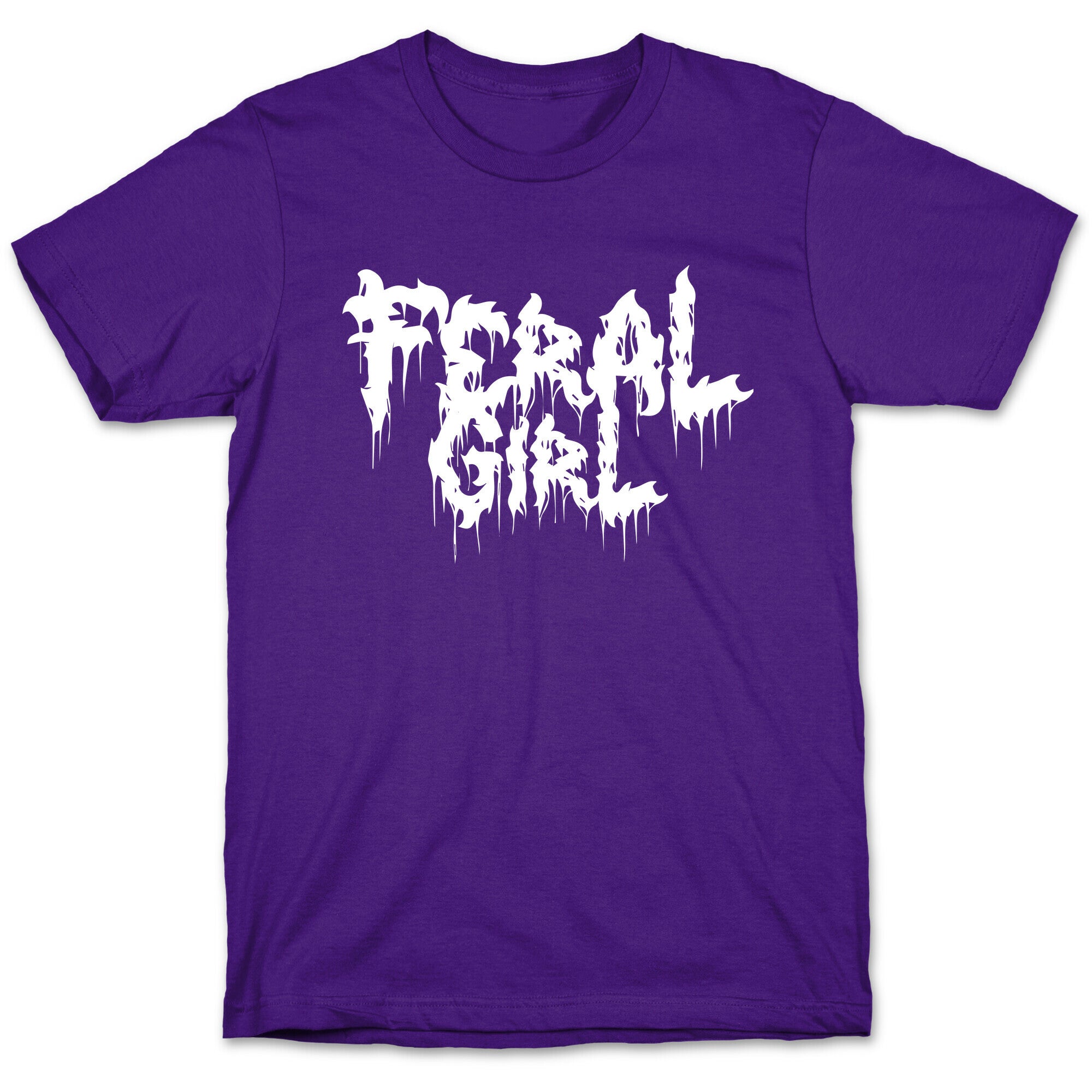 Feral Girl Metal Band Parody T-Shirt