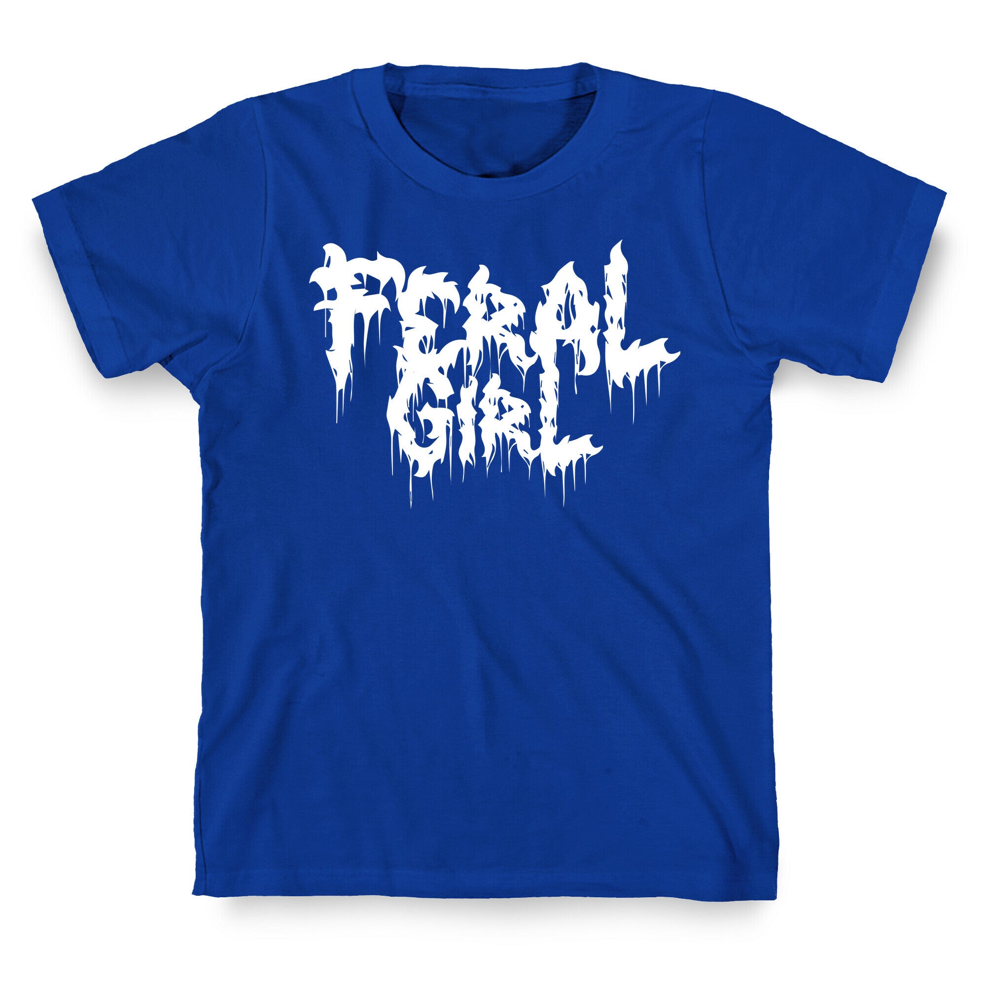 Feral Girl Metal Band Parody T-Shirt