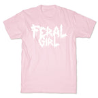 Feral Girl Metal Band Parody T-Shirt