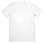 Feral Girl Metal Band Parody V-Neck