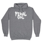 Feral Girl Metal Band Parody Hoodie