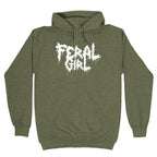 Feral Girl Metal Band Parody Hoodie