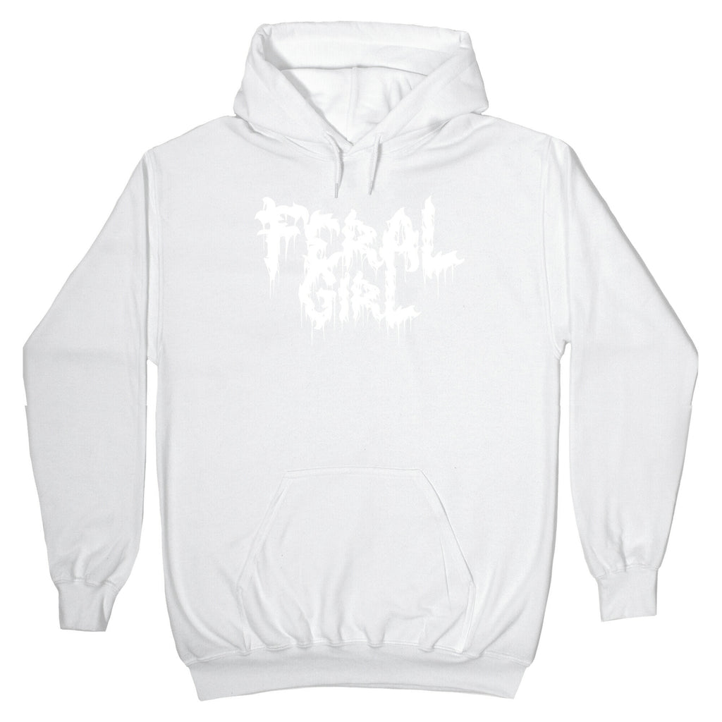 Feral Girl Metal Band Parody Hoodie