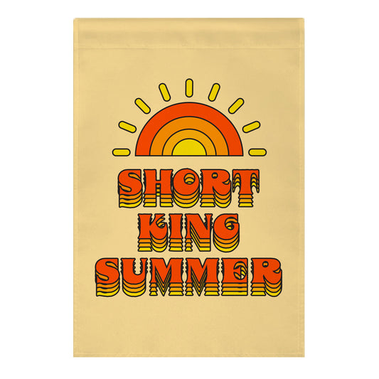 Short King Summer Sunset Garden Flag