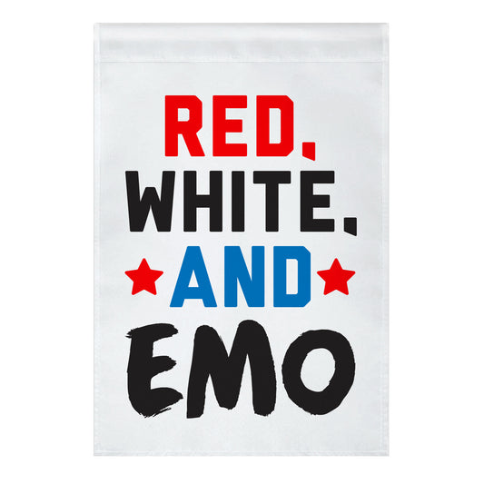 Red, White, And Emo Garden Flag