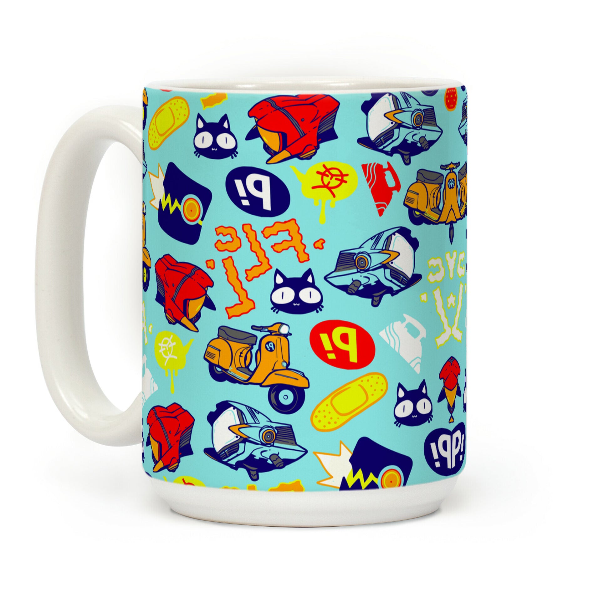 FLCL Anime Pattern Coffee Mug