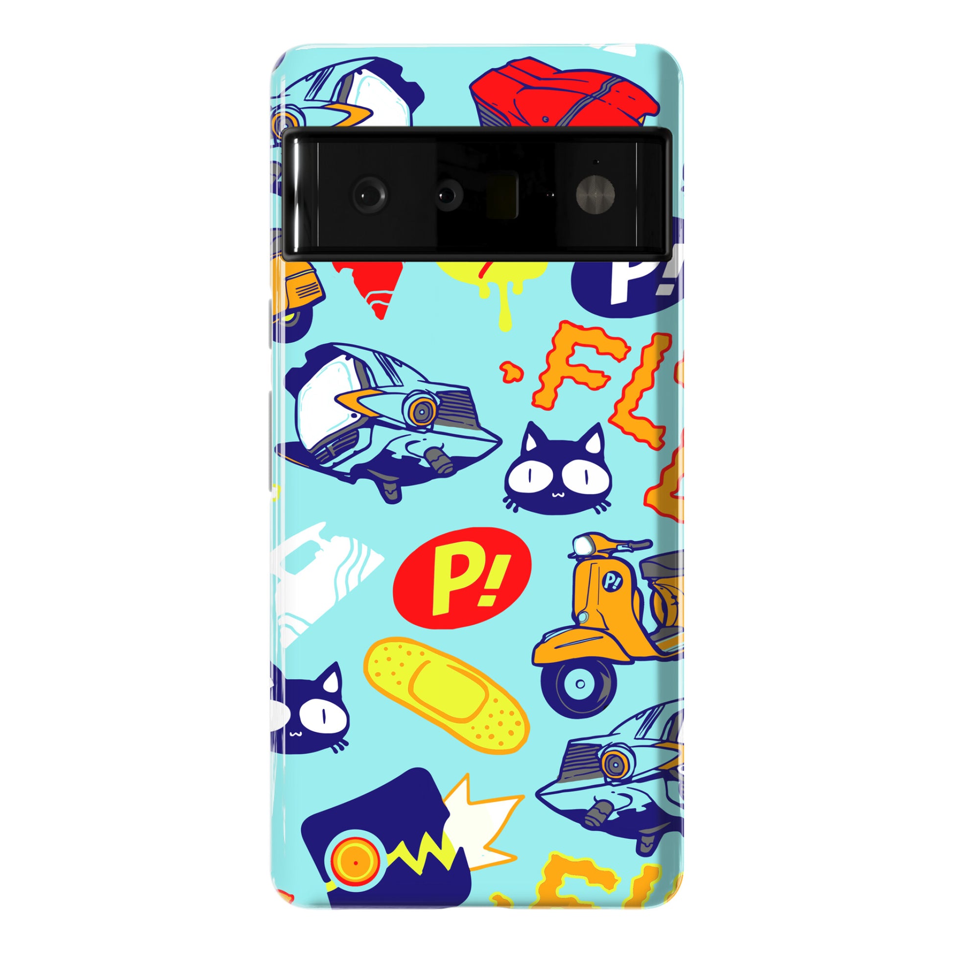 FLCL Anime Pattern Phone Case