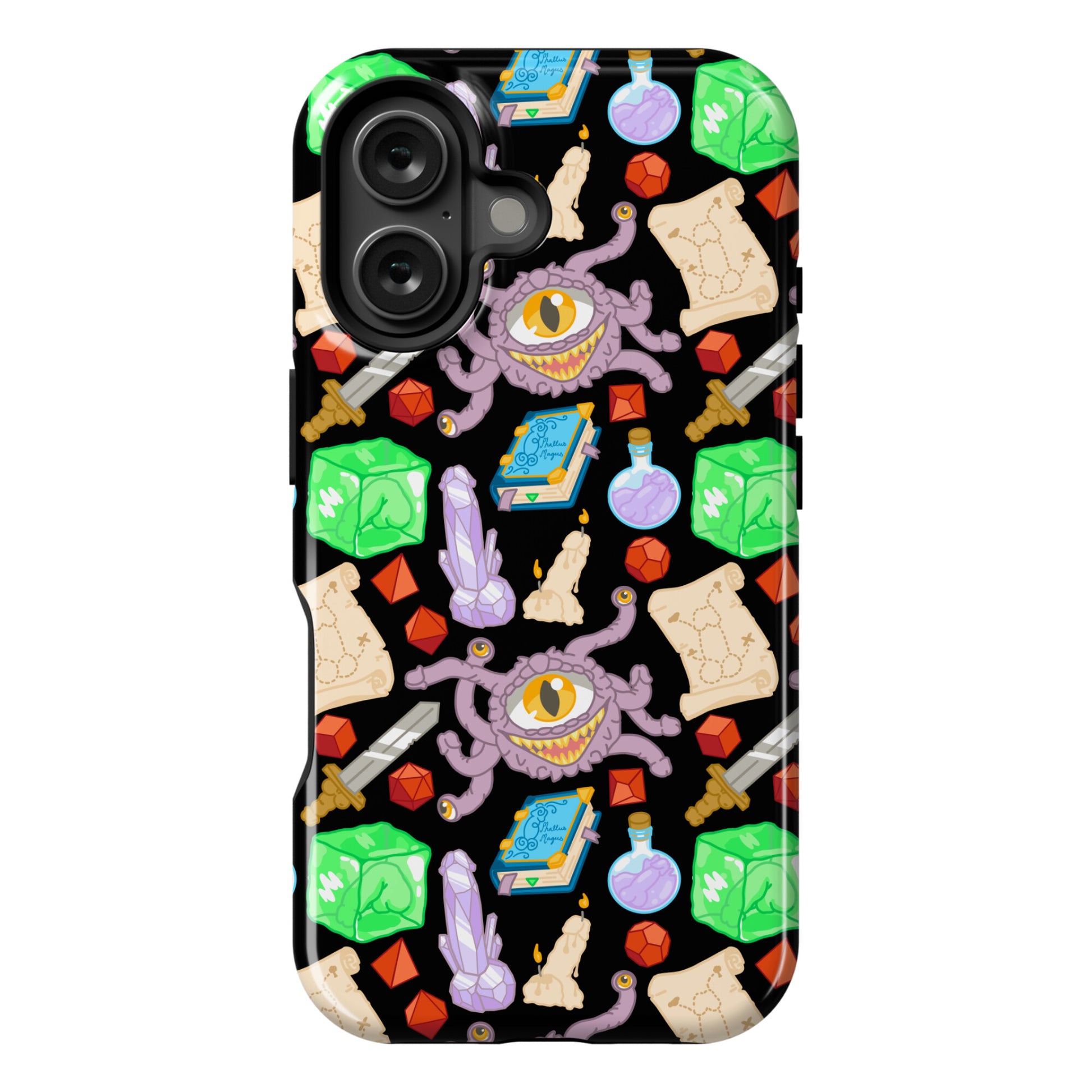 Dungeons and Dragons Hidden Peen Pattern Phone Case