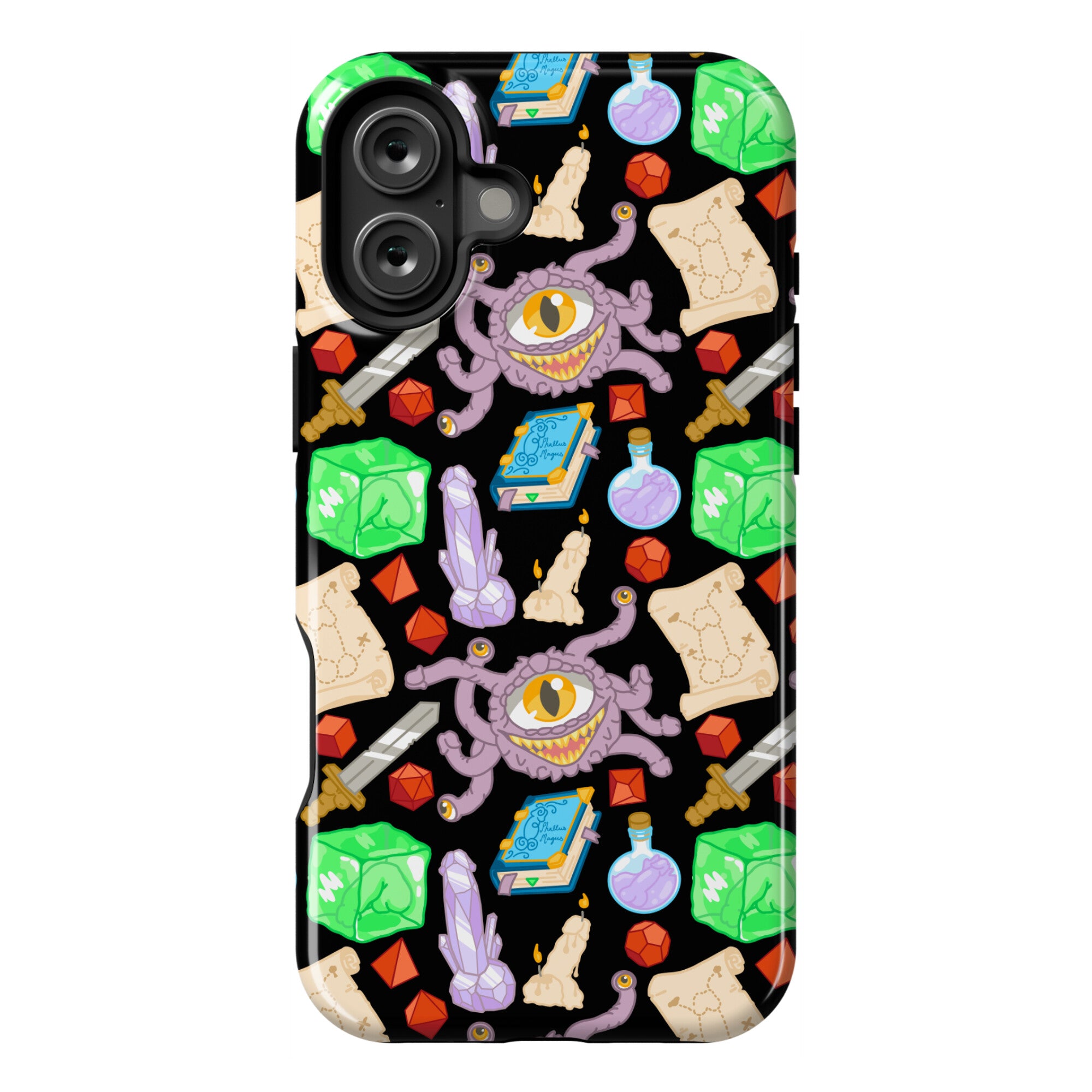 Dungeons and Dragons Hidden Peen Pattern Phone Case