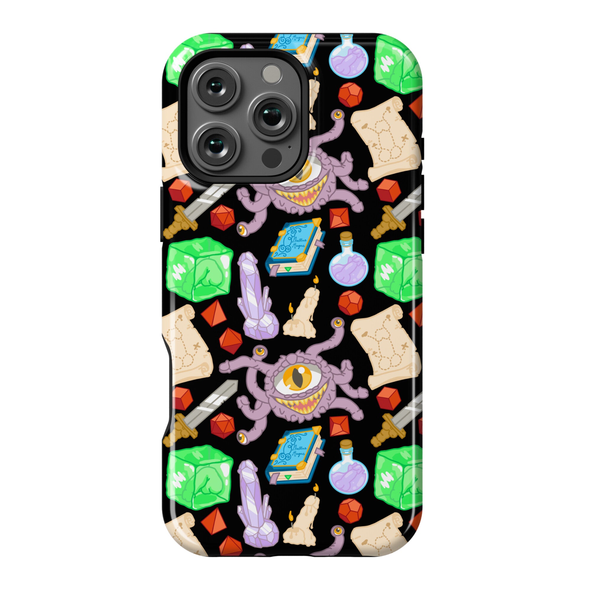 Dungeons and Dragons Hidden Peen Pattern Phone Case