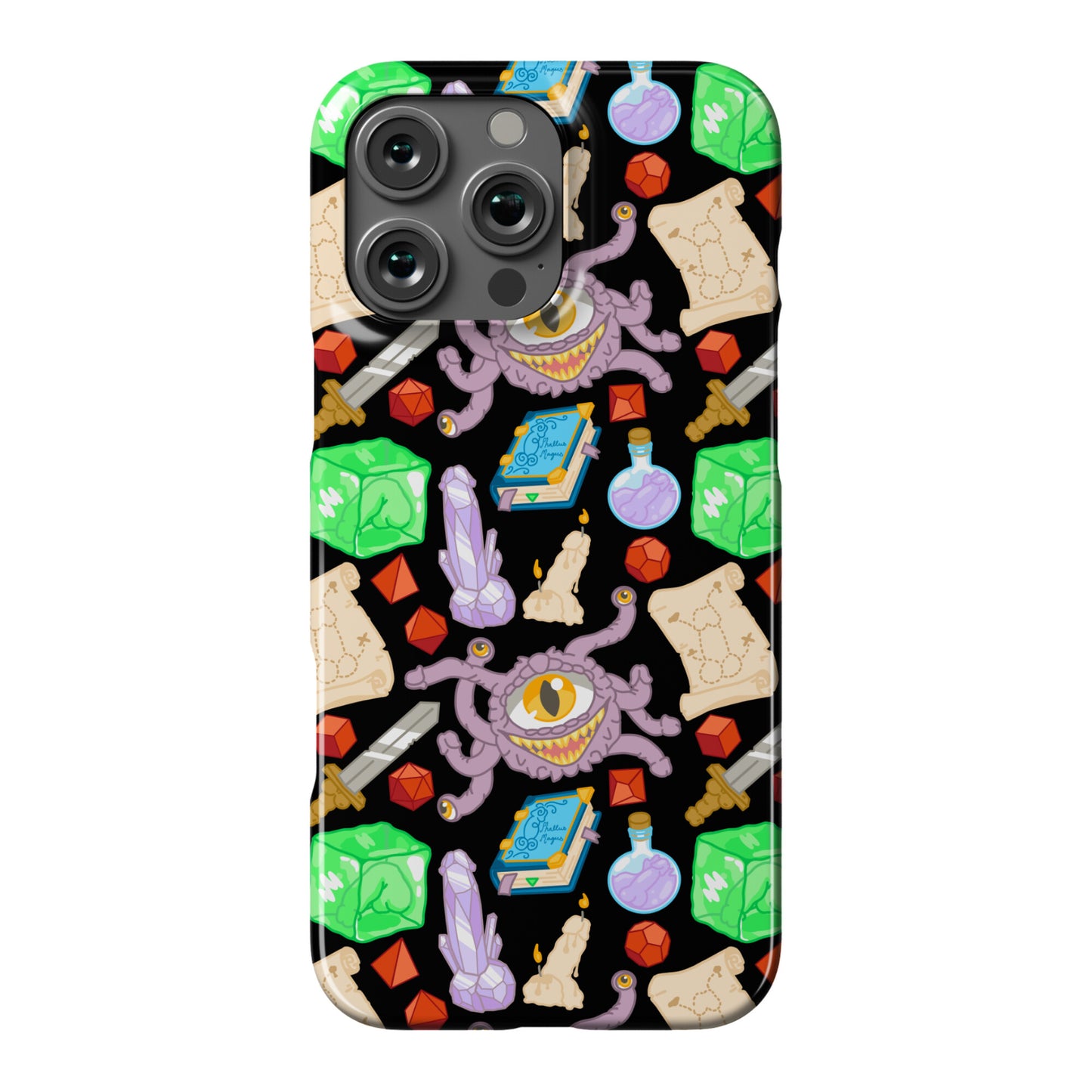 Dungeons and Dragons Hidden Peen Pattern Phone Case