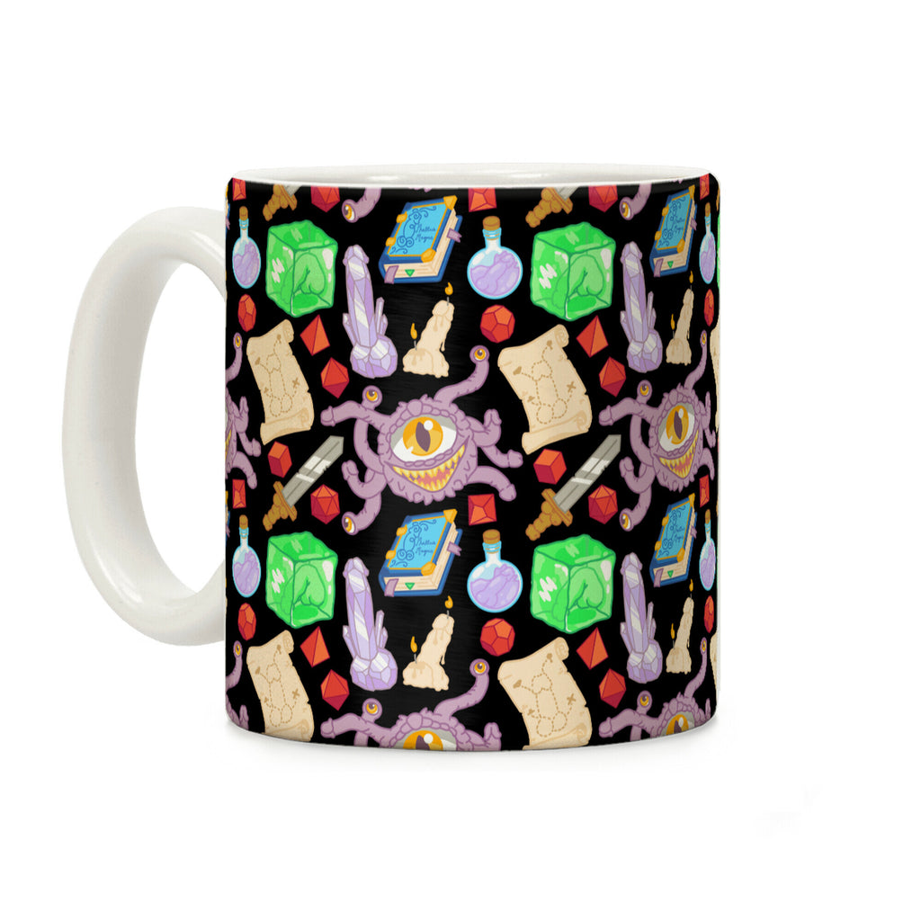 Dungeons and Dragons Hidden Peen Pattern Coffee Mug