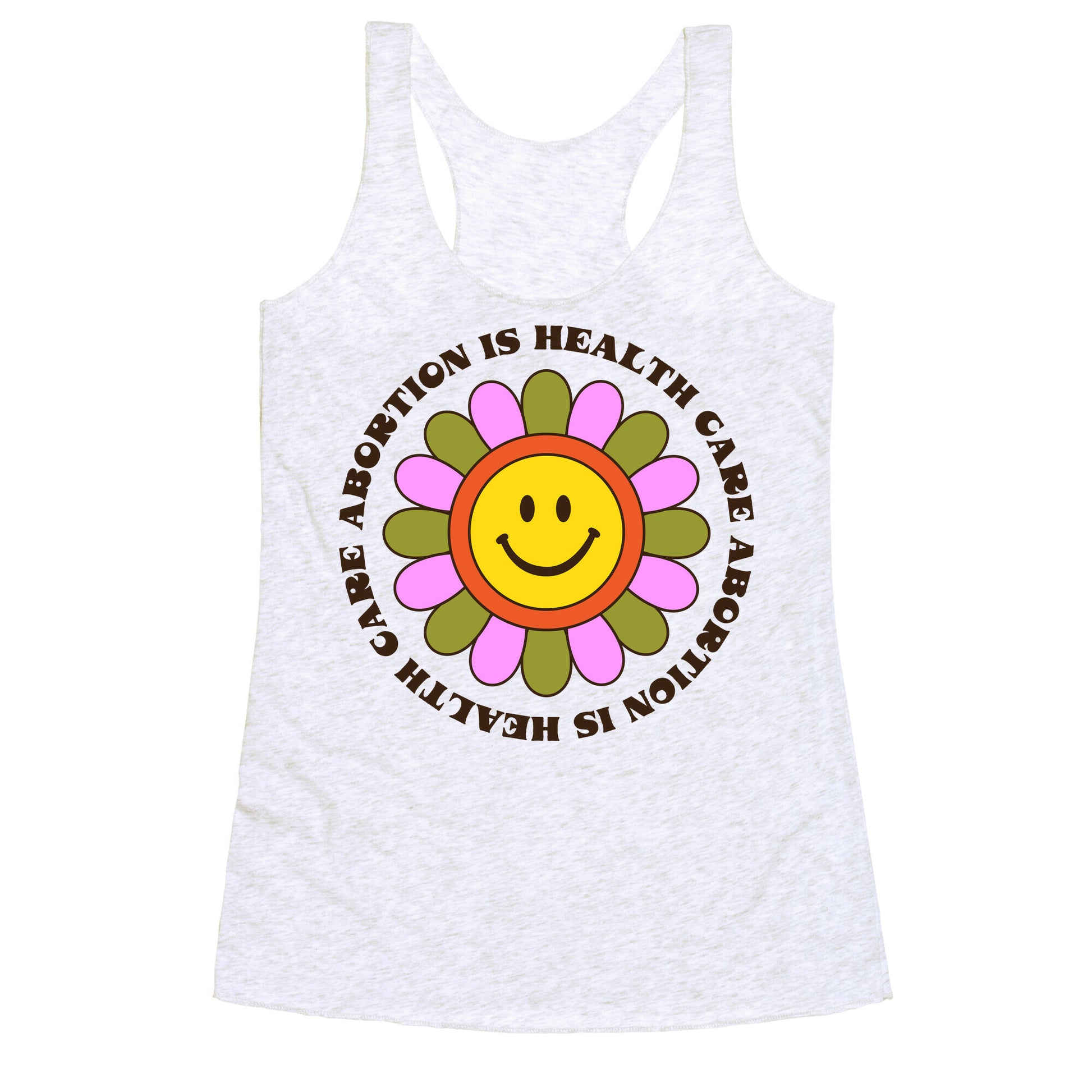 Abortion is Health Care Retro Racerback Tank