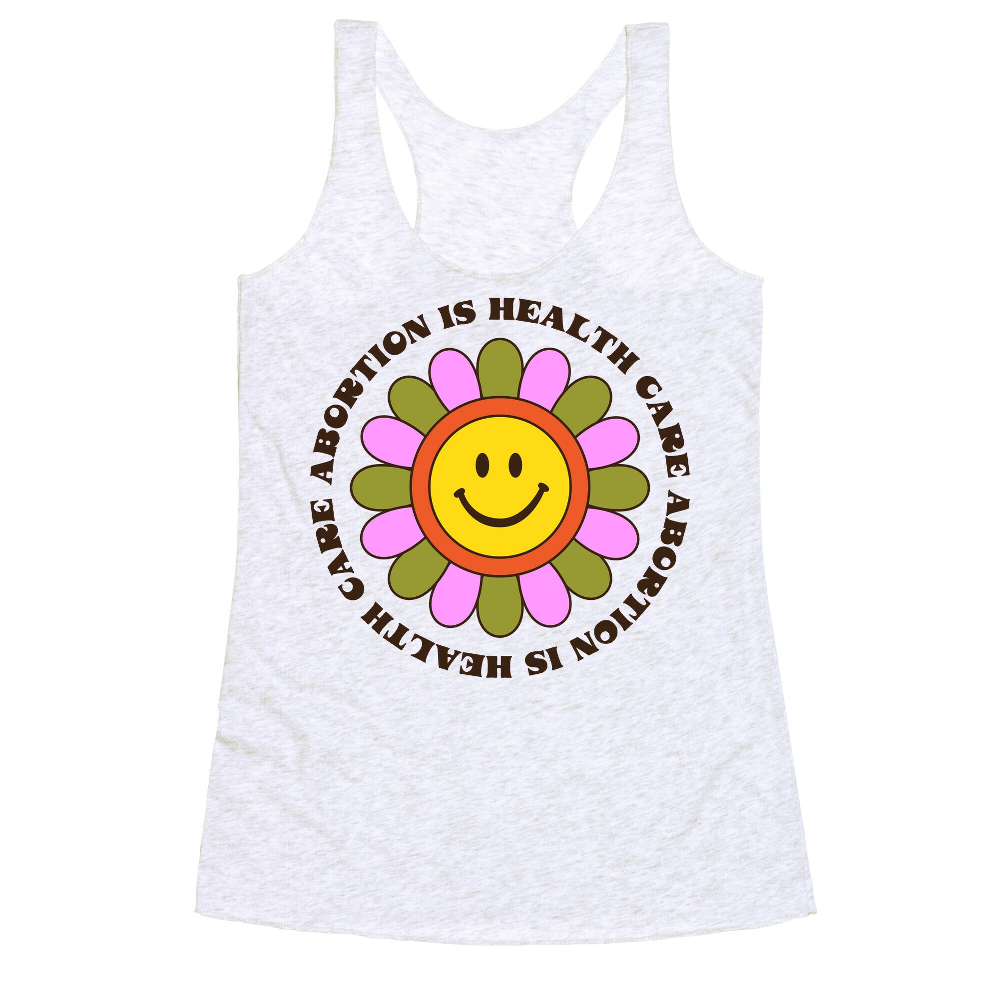 Abortion is Health Care Retro Racerback Tank