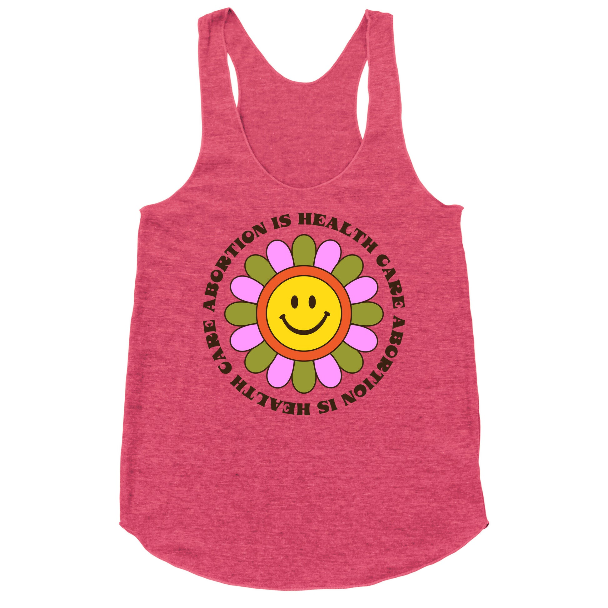 Abortion is Health Care Retro Racerback Tank