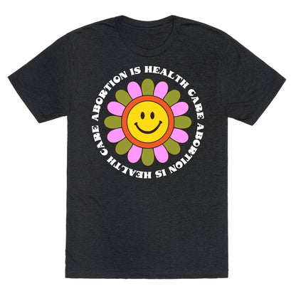 Abortion is Health Care Retro Unisex Triblend Tee
