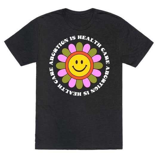 Abortion is Health Care Retro Unisex Triblend Tee