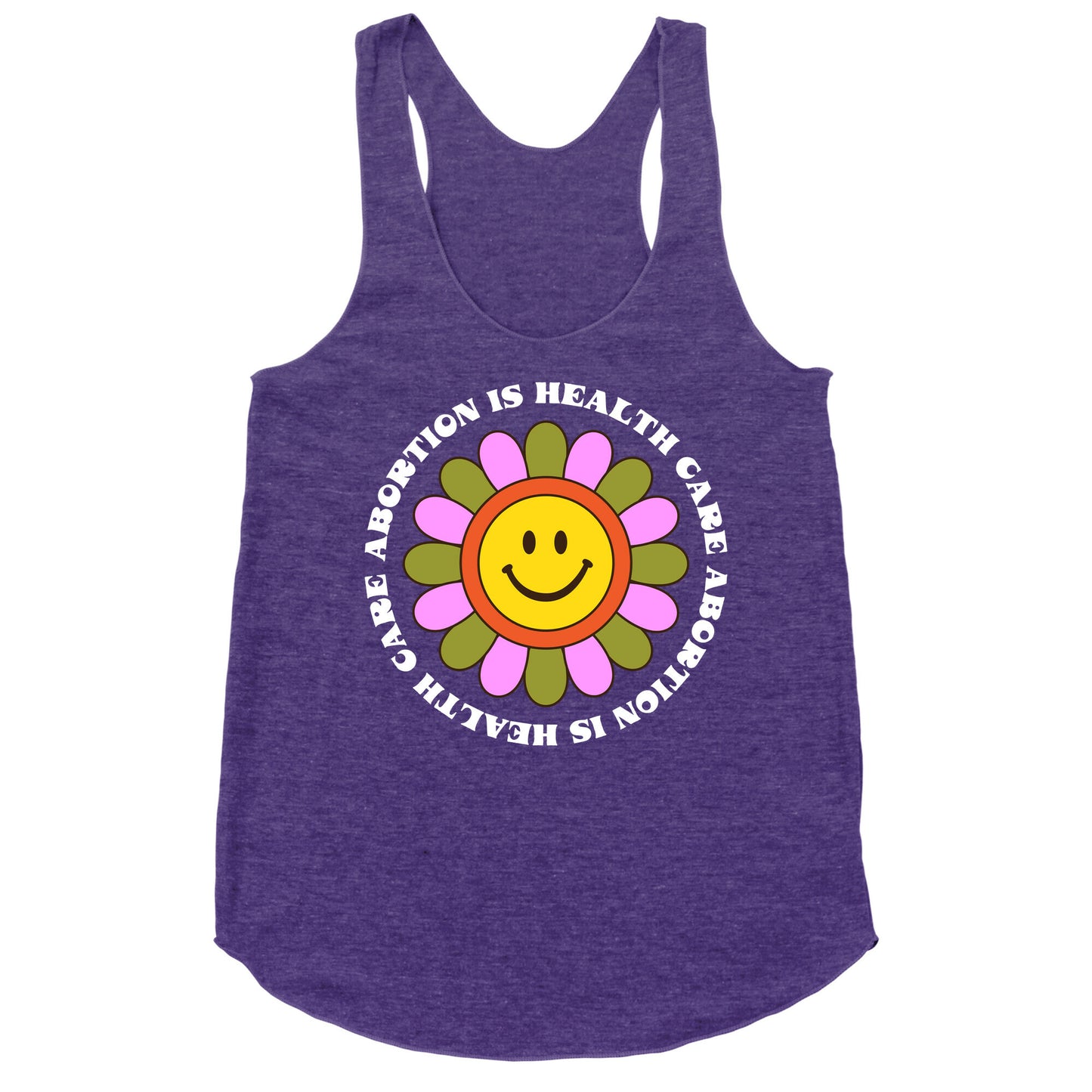 Abortion is Health Care Retro Racerback Tank