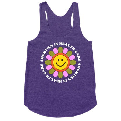 Abortion is Health Care Retro Racerback Tank