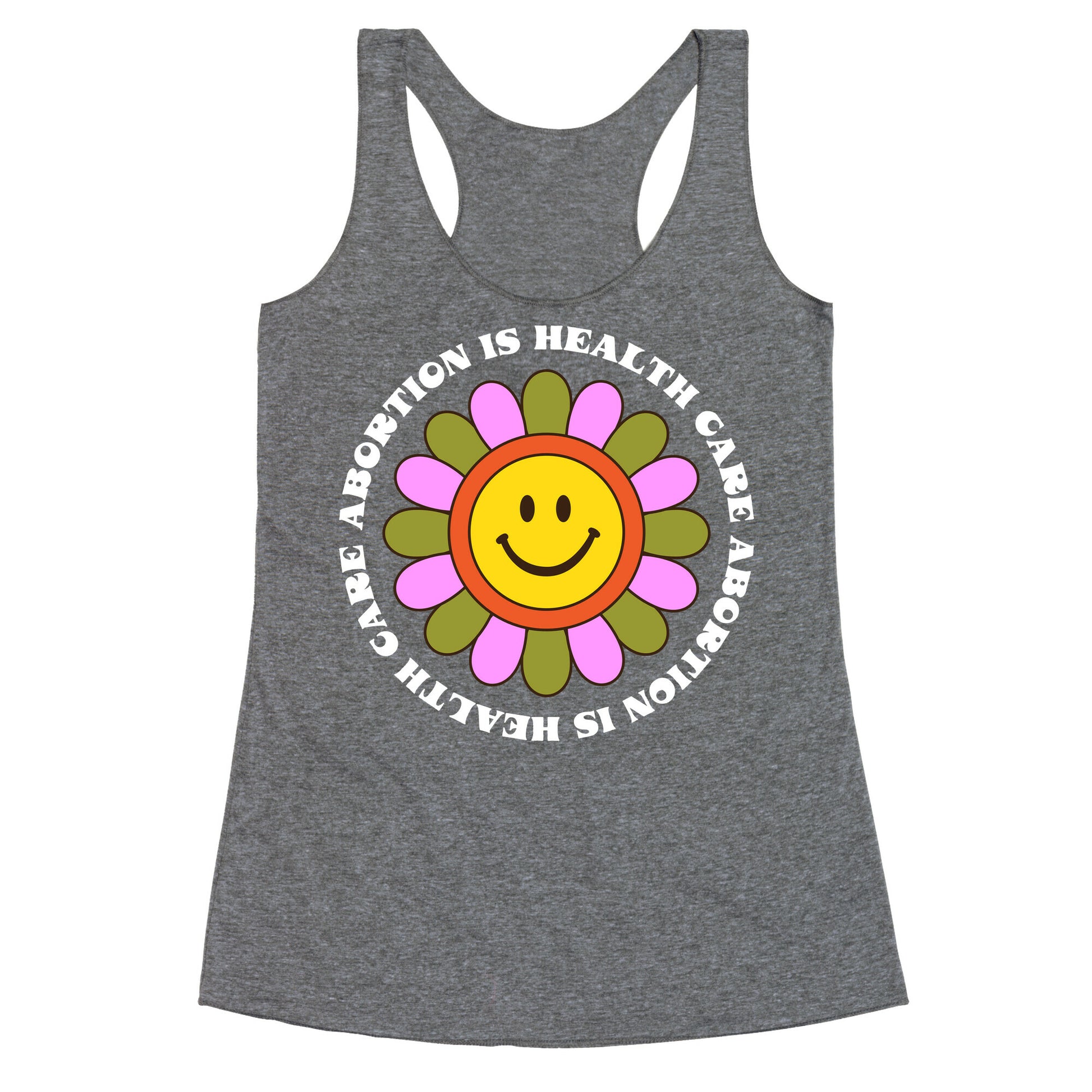 Abortion is Health Care Retro Racerback Tank