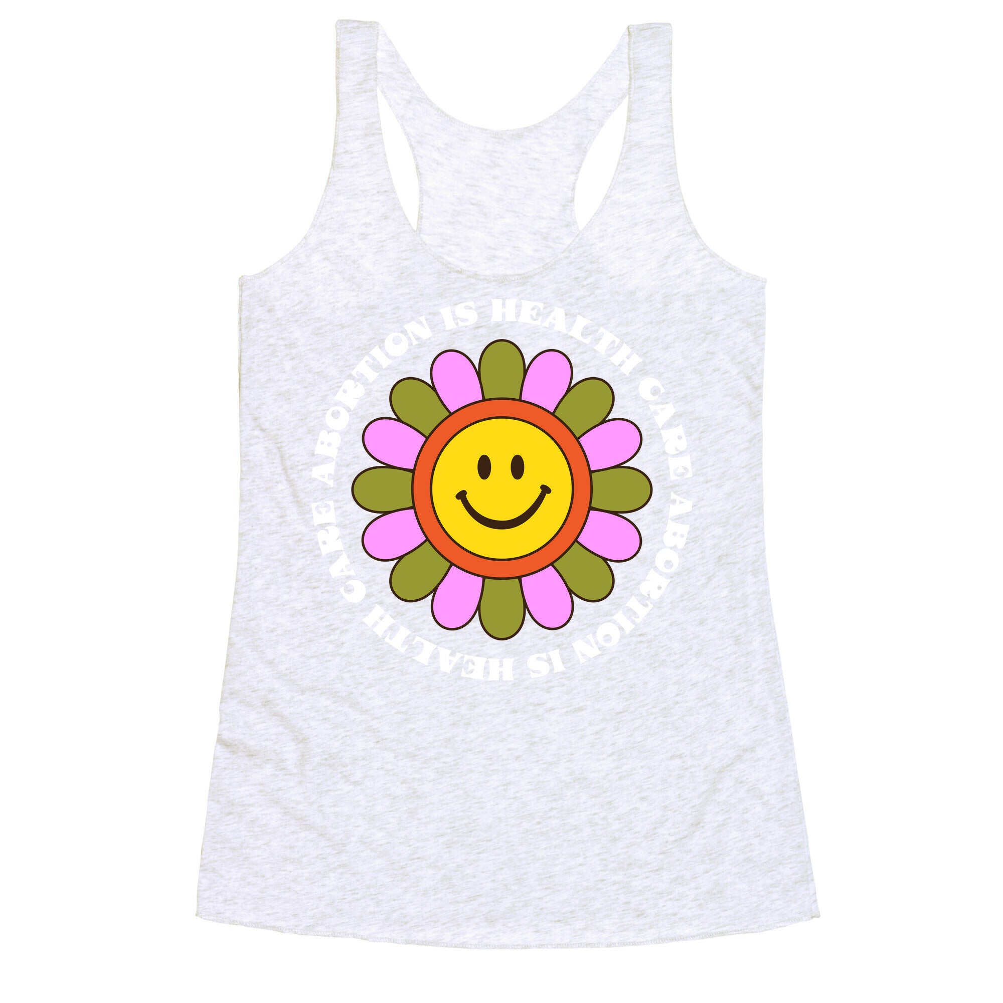 Abortion is Health Care Retro Racerback Tank