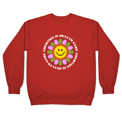 Abortion is Health Care Retro Crewneck Sweatshirt
