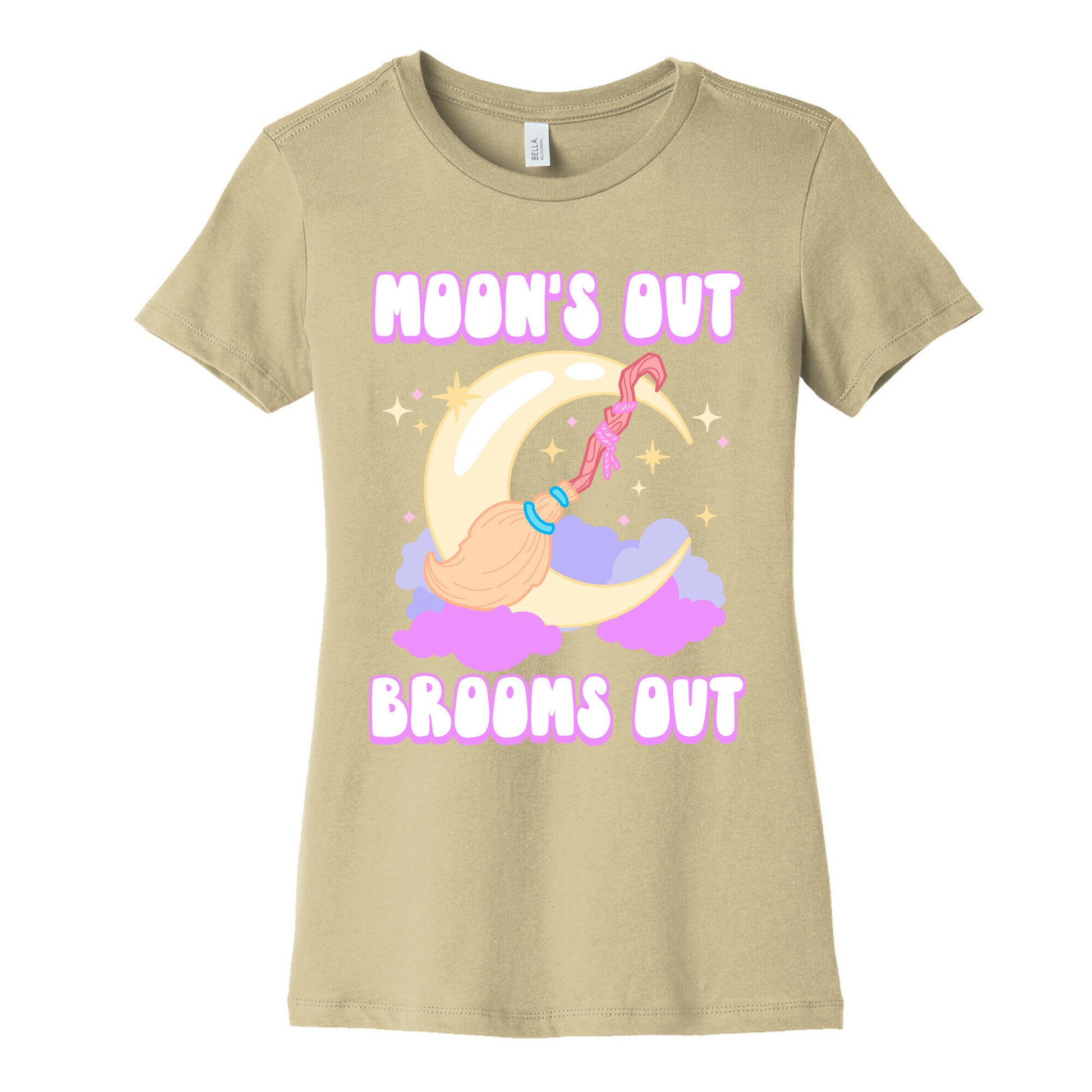 Moon's Out Brooms Out Women's Cotton Tee