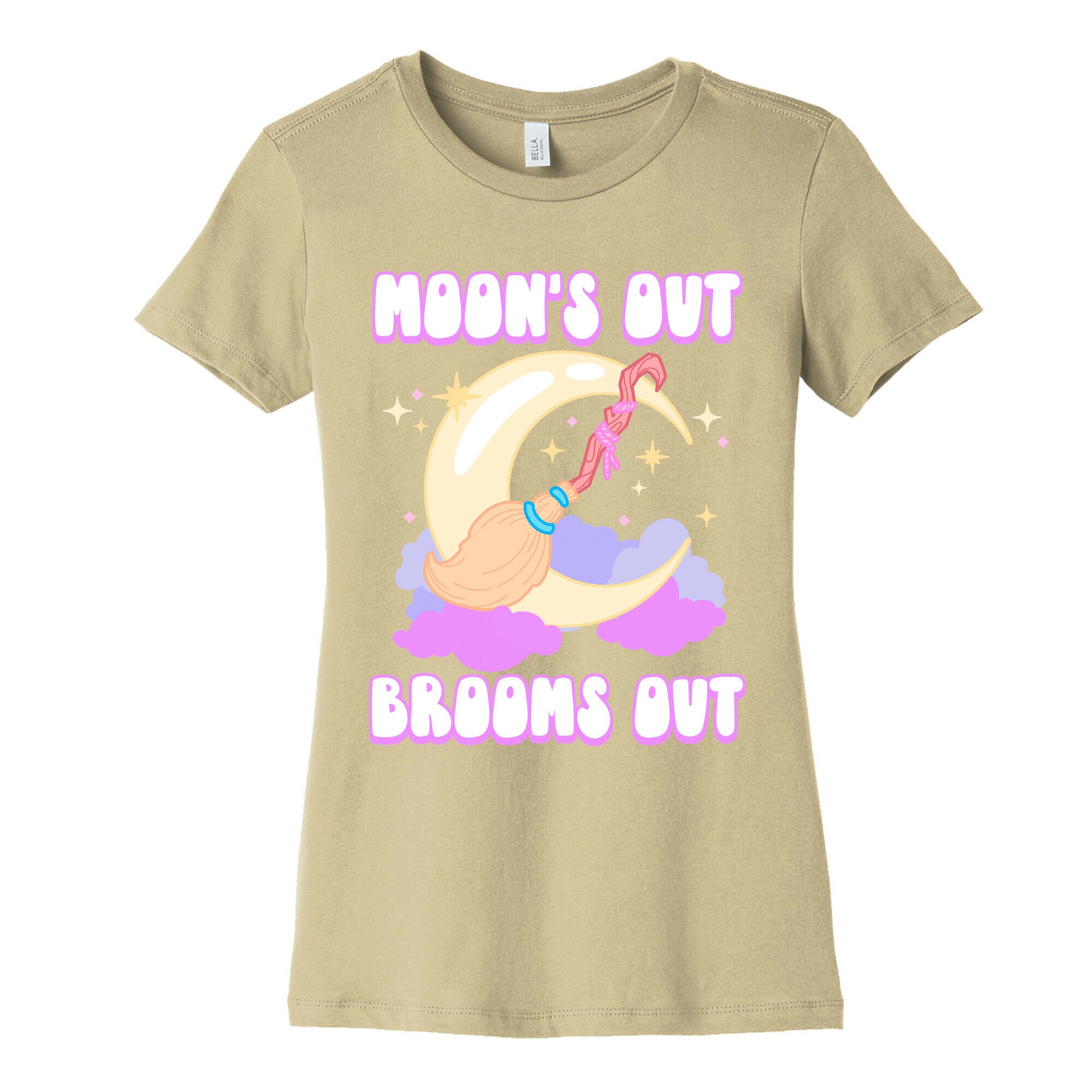 Moon's Out Brooms Out Women's Cotton Tee
