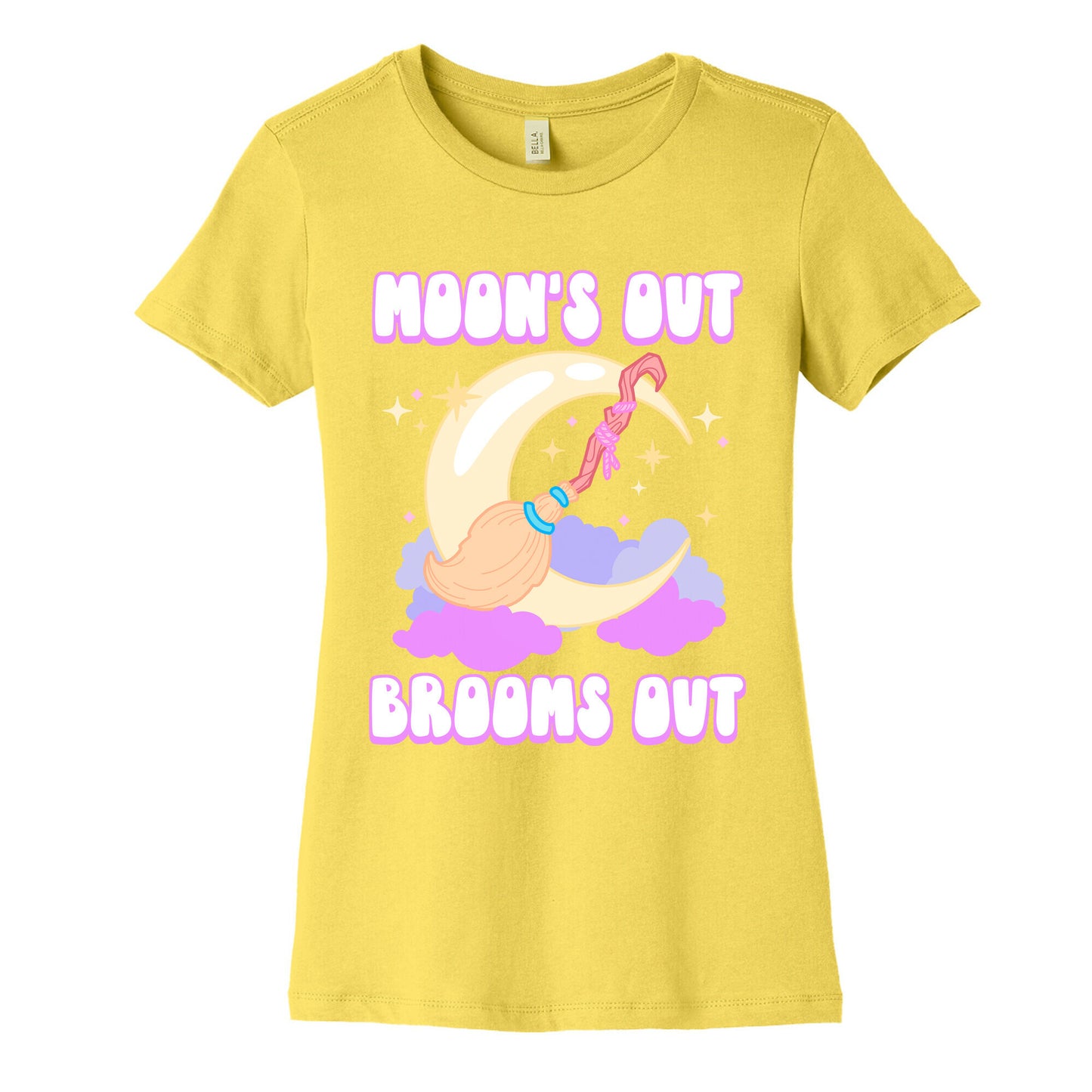 Moon's Out Brooms Out Women's Cotton Tee