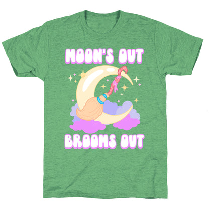 Moon's Out Brooms Out Unisex Triblend Tee