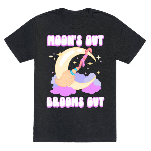 Moon's Out Brooms Out Unisex Triblend Tee