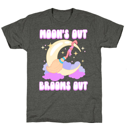 Moon's Out Brooms Out Unisex Triblend Tee