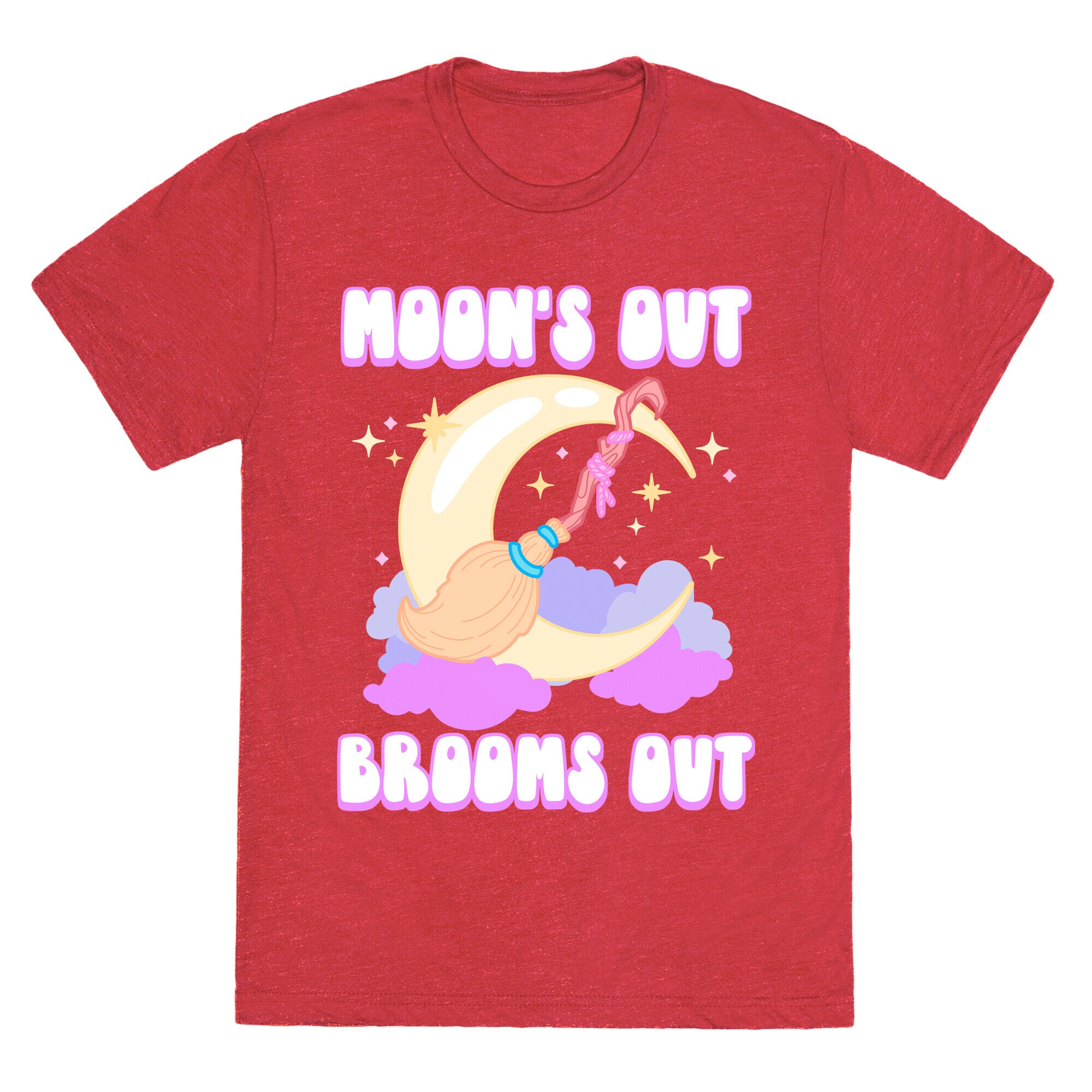 Moon's Out Brooms Out Unisex Triblend Tee