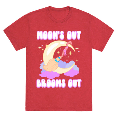 Moon's Out Brooms Out Unisex Triblend Tee