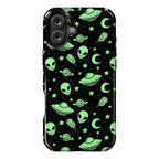 Aliens and UFO Cosmic Space Pattern Phone Case