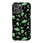 Aliens and UFO Cosmic Space Pattern Phone Case