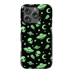 Aliens and UFO Cosmic Space Pattern Phone Case