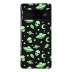 Aliens and UFO Cosmic Space Pattern Phone Case