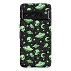 Aliens and UFO Cosmic Space Pattern Phone Case