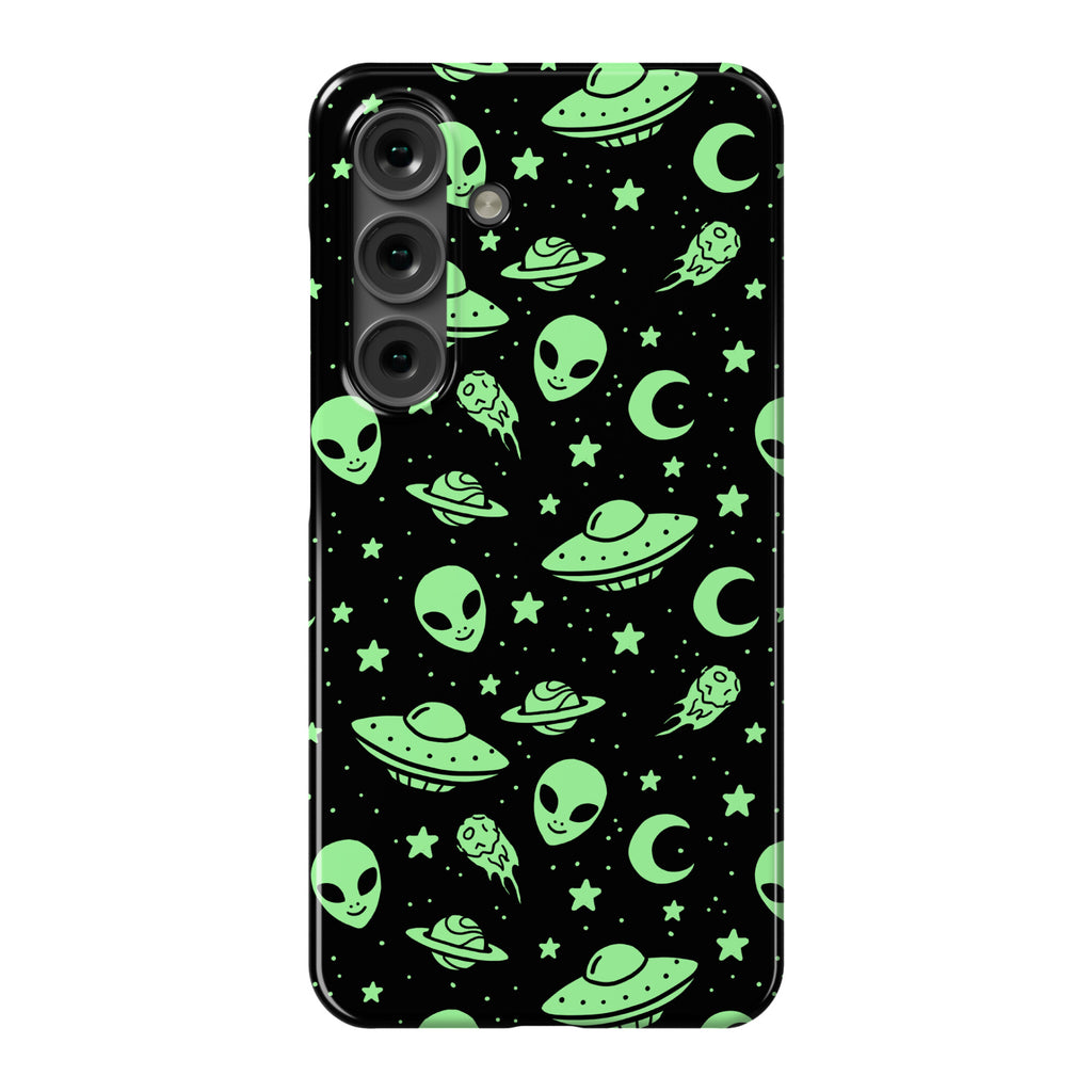 Aliens and UFO Cosmic Space Pattern Phone Case