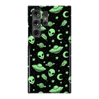 Aliens and UFO Cosmic Space Pattern Phone Case