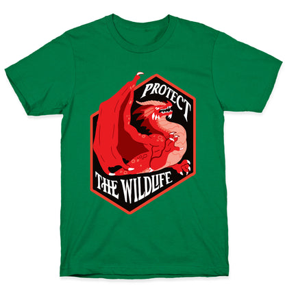 Protect The Wildlife Red Dragon T-Shirt