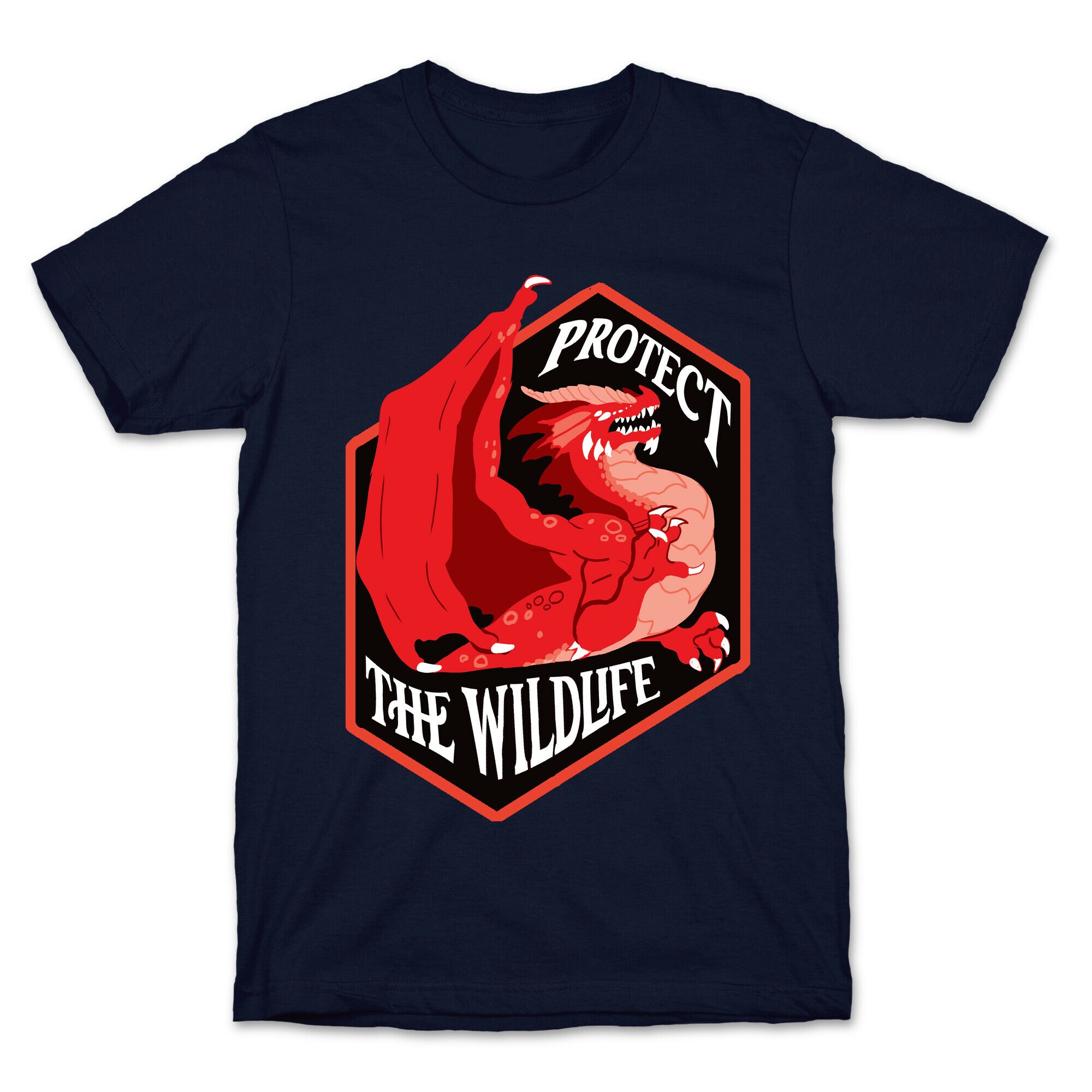 Protect The Wildlife Red Dragon T-Shirt