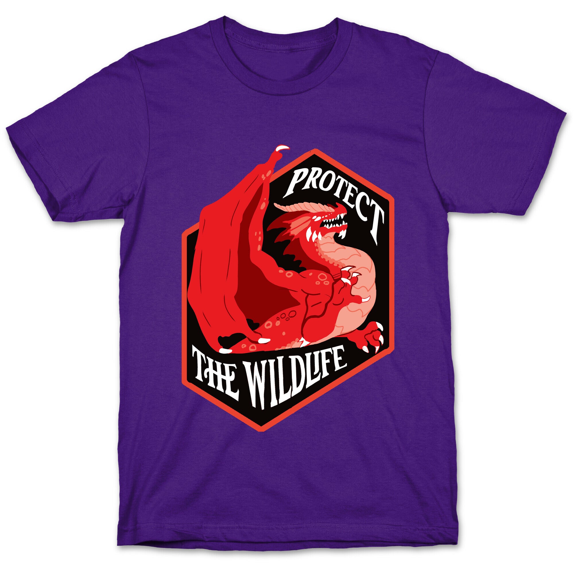 Protect The Wildlife Red Dragon T-Shirt